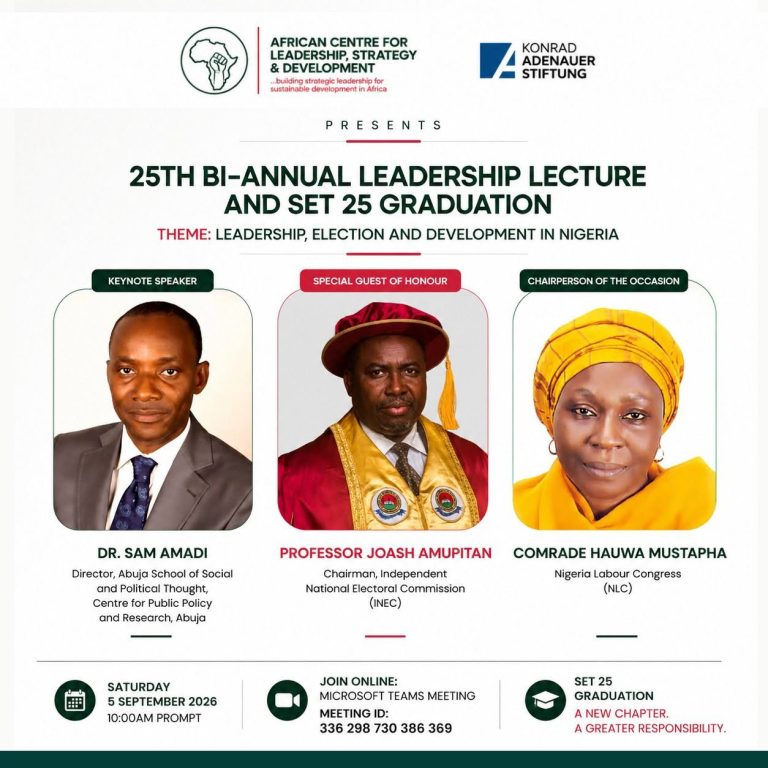 As we count down to the 25th Bi-Annual Leadership Lecture and Set 25 Graduation, we are proud to present the distinguished leaders who will grace this landmark occasion.